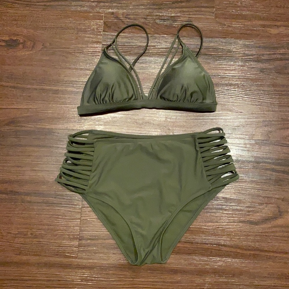 🫒 Express Olive Bikini Set